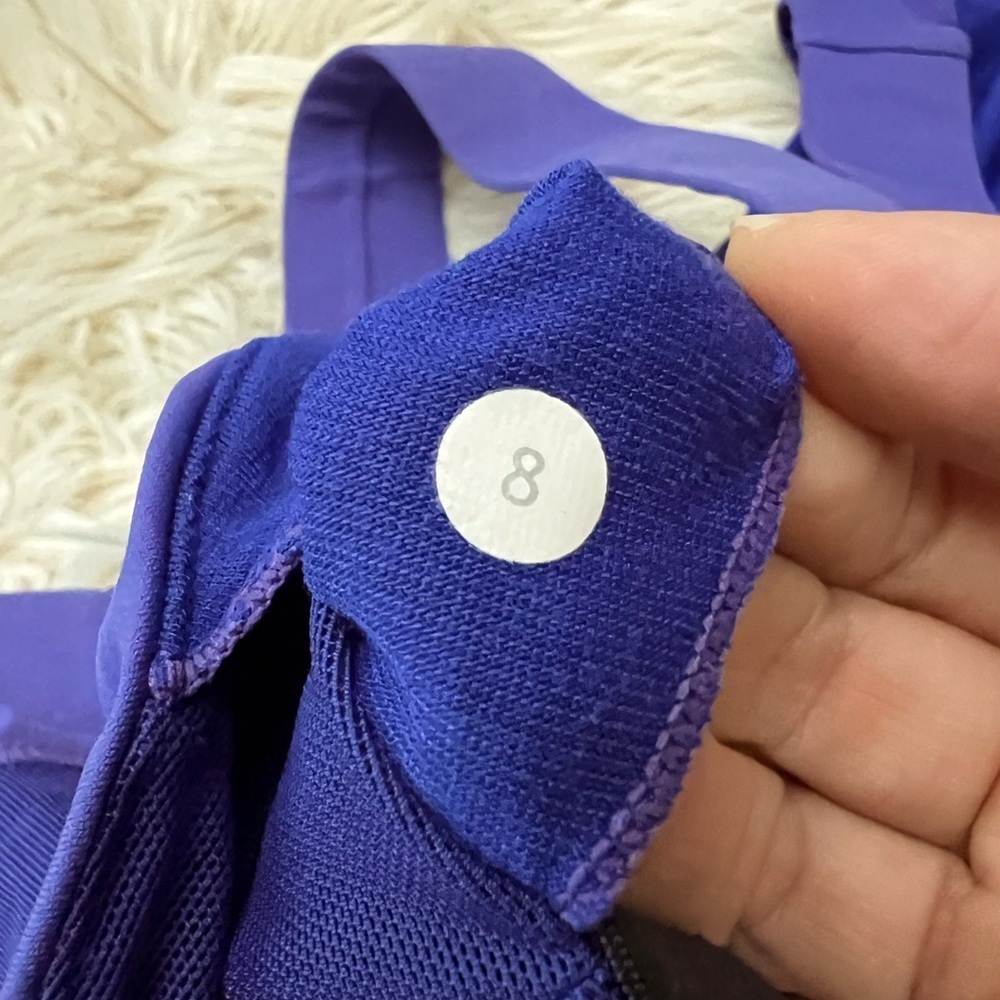 Lululemon Power Y Crossback Tank – Purple Colorblock – Size 8 - Picture 3 of 3